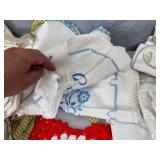 Assorted Vintage and Embroidered Towels