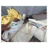 Assorted Vintage and Embroidered Towels