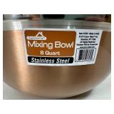 New 8 Quart Stainless Steel Mixing Bowl