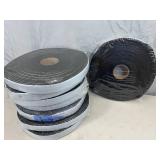 8 New Large Rolls of Foam Weatherstripping