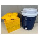 9 Camper Leveling Blocks, Rubbermaid Water Jug