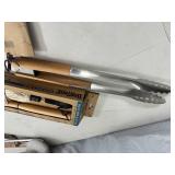 New Bayou Classic Locking Tongs, Sauce Mop Set - $70 retail!