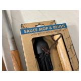 New Bayou Classic Locking Tongs, Sauce Mop Set - $70 retail!