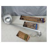 New Bayou Classic Large Ladle, 2 Fryer Thermometers - $70 retail!