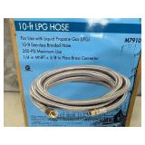 New Bayou Classic 10 ft Stainless Gas Hose with Fittings -$70 retail