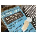 Assorted Wire Shelving, Floor Support Jack
