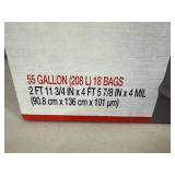 New Box of 55 Gallon Ultra Thick Trash Bags