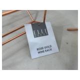 New Rose Gold Magnifying Mirror, Mug Rack, Wine Rack