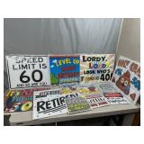 12 New Yard Signs with Metal Stands