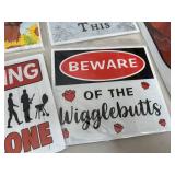 12 New Yard Signs with Metal Stands