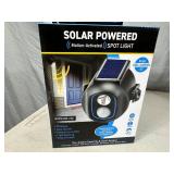 New Solar Powered Motion Activated Spotlight