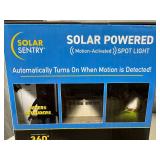 New Solar Powered Motion Activated Spotlight