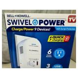 New Swivel Power Surge Protector with USB Outlets