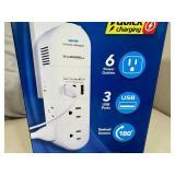 New Swivel Power Surge Protector with USB Outlets