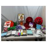 Large Lot of Party Supplies, Dress Up, Costume, Gift Boxes, Etc.