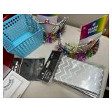 Large Lot of Party Supplies, Dress Up, Costume, Gift Boxes, Etc.