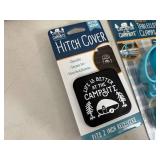 New Camper Themed Tablecloth Clamps and Hitch Cover