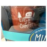 New 4 Pack Camper Themed Coffee Mugs