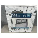 New Camping Themed 4 pc Sheet Set - Queen