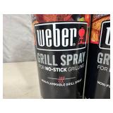 3 New Cans Weber Non-Stick Grill Spray
