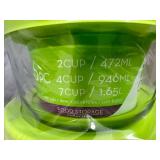 New 6 Pc Glass Food Storage Set