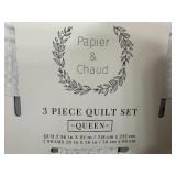 New 3 Piece Quilt Set - Queen Size