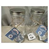 4 New Kilner Juice and Sauce Bottles with Lids