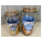 2 New Large Kilner Clip-Top Jars