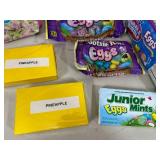 Large Lot of Dubble Bubble, Candy, Tootsie Rolls, and more.