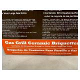 New Box of Ceramic Gas Grill Charcoal Substitute Briquettes