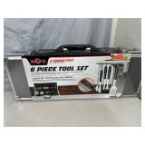 Brand New 6 pc Carbon Fiber BBQ Tool Set with Case