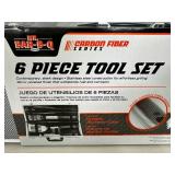 Brand New 6 pc Carbon Fiber BBQ Tool Set with Case