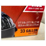 New Box of 33 Gallon Trash Bags