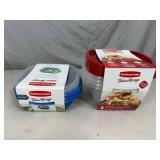 7 New Rubbermaid TakeAlongs Food Storage Containers with Lids.