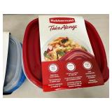 7 New Rubbermaid TakeAlongs Food Storage Containers with Lids.