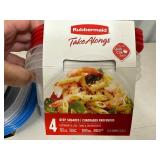 7 New Rubbermaid TakeAlongs Food Storage Containers with Lids.