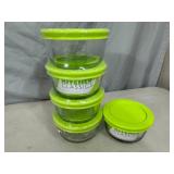 5 New Anchor Glass Food Storage Containers
