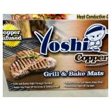 New Pack of 2 Copper Infused Grilling / Baking Mats