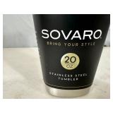 New Sovaro 20 oz Stainless Steel Insulated Tumbler with Lid