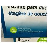 4 New Homz Suction Cup Shower Shelf