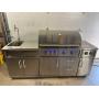 Brand New 7 ft Outdoor Kitchen with 6 Burner Grill, Broiler, Sink, Drawers, Etc