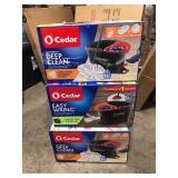 Lot of O-Cedar EasyWring Deep Clean Microfiber Spin Mop with Bucket System and 1 Extra Mop Head Refill   Customer Returns See Pictures
