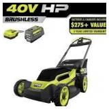 RYOBI 40V HP Brushless 20 in. Cordless Electric Battery Walk Behind Self-Propelled Mower with 6.0 Ah Battery and Charger Customer Returns See Pictures