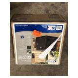 Suncast 13 Gallon Resin Outdoor Patio End Table Storage Box, Java  Customer Returns See Pictures