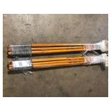 Lot of Husky 51 in. L Wood Handle 4-Tine Cultivator Customer Returns See Pictures