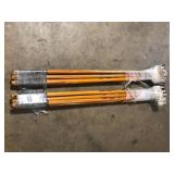 Lot of Husky 51 in. L Wood Handle 4-Tine Cultivator Customer Returns See Pictures