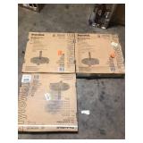 Lot of  StyleWell 50 lbs. Concrete and Resin Patio Umbrella Base with Wheels  in Black Customer Returns See Pictures