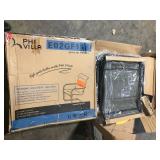 Lot of PHI VILLA Black C-Spring Textilene Metal Patio Outdoor Dining Chair (2-Pack)  Customer Returns See Pictures