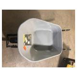 Gorilla 6 cu. ft. PRO Heavy-Duty Steel Tub Wheelbarrow, Steel Braces and Handles, Easy Pivot/Dump Design, 16 in. Pneumatic Wheel Customer Returns See Pictures
