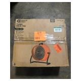 Commercial Electric 16 in. 3-Speed Drum Floor Fan in Orange High Velocity Turbo  Customer Returns See Pictures